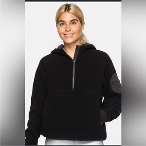 Outdoor Voices Black Half-Zip Hoodie